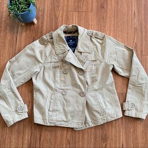 American Eagle Khaki Jacket Size Large
